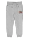 Polo Ralph Lauren Logo-embroidered Cotton Blend Track Pants In Grey