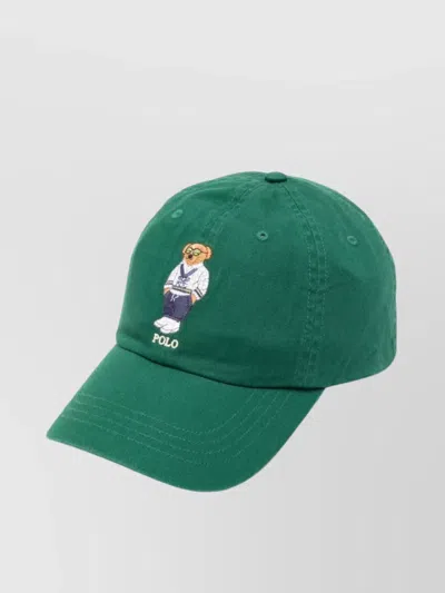 Ralph Lauren Logo Embroidered Curved Peak Cap Hat