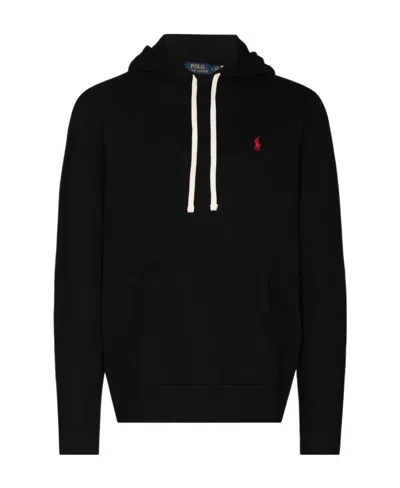Polo Ralph Lauren Cotton-blend Zip Hoodie In Black
