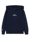Polo Ralph Lauren Logo-embroidered Hoodie In Blue