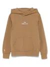 Polo Ralph Lauren Logo-embroidered Hoodie In Brown