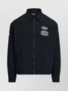 Ralph Lauren Logo Embroidered Jacket With Elastic Details In Black