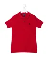 Polo Ralph Lauren Logo Embroidered Polo Shirt In Red