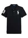 Polo Ralph Lauren Big Pony Cotton Mesh Polo Shirt In Black