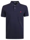 Polo Ralph Lauren Slim Fit Mesh Polo Shirt Man Polo Shirt Blue Size S Cotton In Newport Navy