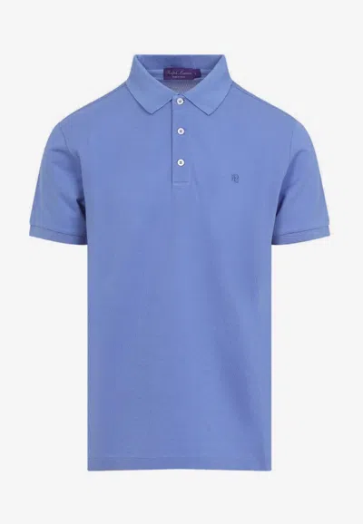 Ralph Lauren Logo-embroidered Short-sleeved T-shirt In Blue
