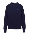 Polo Ralph Lauren Iconic Pony-embroidered Cotton Sweatshirt In Blue