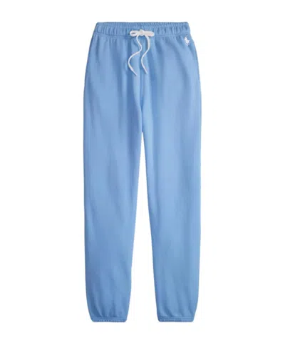 Ralph Lauren Logo-embroidered Track Pants In Blue
