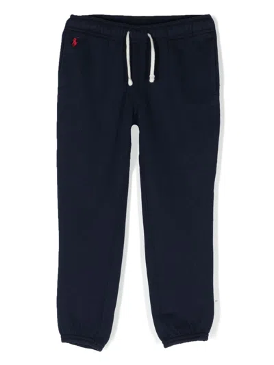 Polo Ralph Lauren Kids' Logo-embroidered Track Pants In Blue