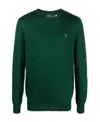Polo Ralph Lauren Logo Embroidered Knit Jumper In Green