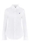 Ralph Lauren Logo Embroidery Cottond Shirt In White