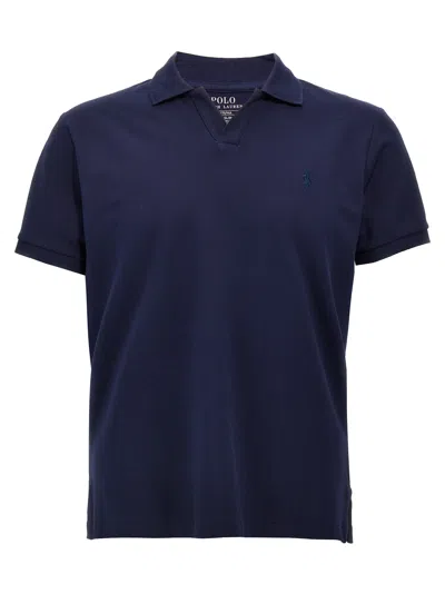 Ralph Lauren Logo Embroidery Polo Shirt In Blue