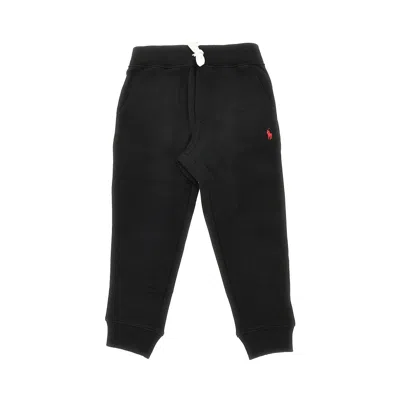 Ralph Lauren Logo Embroidery Sweatpants Kids In Black