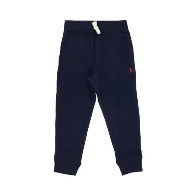 Ralph Lauren Logo Embroidery Sweatpants Kids In Blue