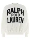 Ralph Lauren Satin Logo Fleece Crewneck In White
