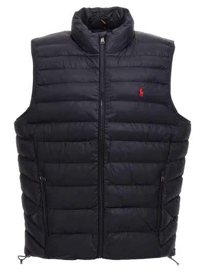 Ralph Lauren Logo Embroidery Vest In Blue