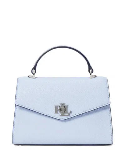 Ralph Lauren Logo Flap Tote Bag In Blue
