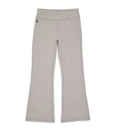 Ralph Lauren Polo  Kids Logo Flared Sweatpants (7-14 Years) In Grey