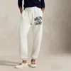 Ralph Lauren Logo Fleece Drawstring Sweatpant In White