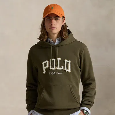 Ralph Lauren Logo Fleece Hoodie In Green