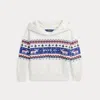 Polo Ralph Lauren Kids' Logo Fleece Hoodie In White