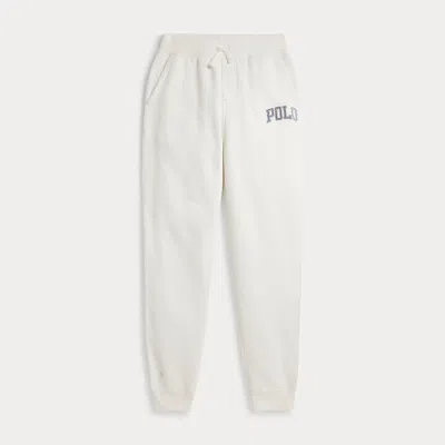 Ralph Lauren Kids' Logo Fleece Jogger Pant In Deckwash White