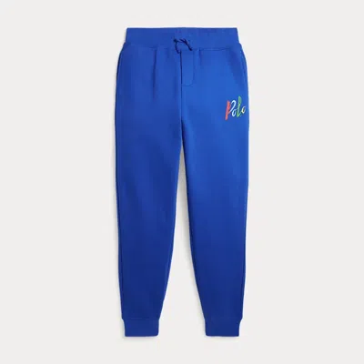 Ralph Lauren Kids' Logo Fleece Jogging Bottoms In Blue