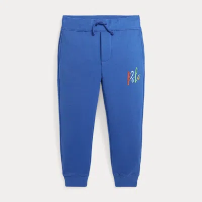 Ralph Lauren Kids' Logo Fleece Jogging Bottoms In Blue