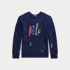 Ralph Lauren Kids' Logo Fleece Pullover In Blue