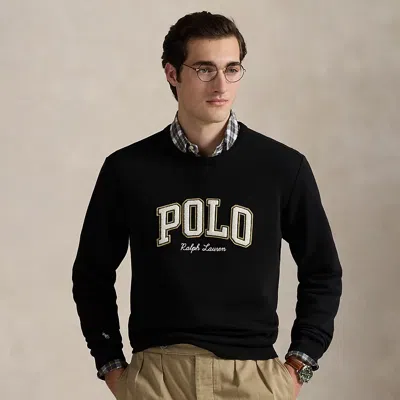 Ralph Lauren Logo Fleece Sweatshirt In Black