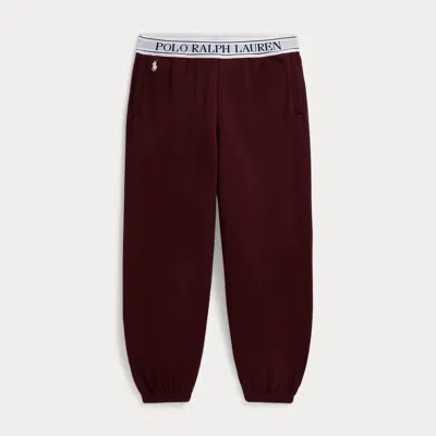 Ralph Lauren Kids' Logo French Terry Jogger Pant In Rich Ruby