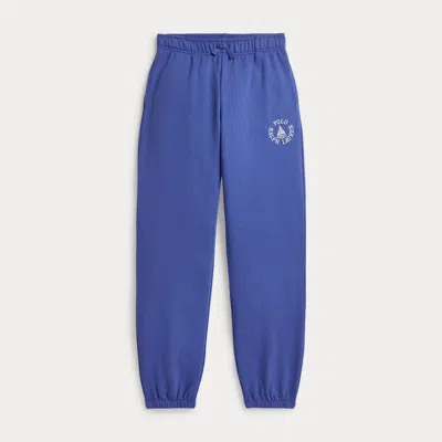 Ralph Lauren Kids' Logo French Terry Sweatpant In Liberty In Blue