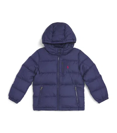 RALPH LAUREN LOGO HOODED PUFFER JACKET