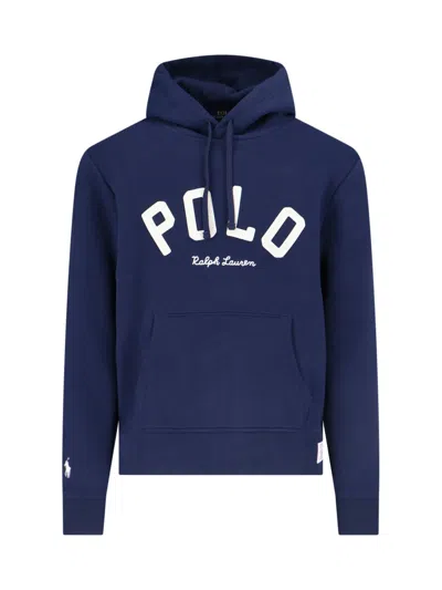 Ralph Lauren Hoodie With Logo In Blue