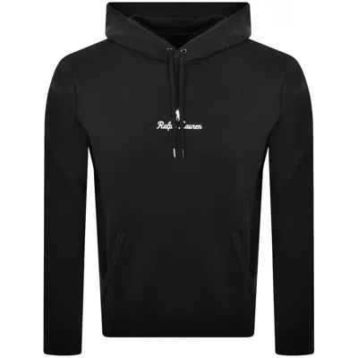 Ralph Lauren Logo Hoodie Polo Black