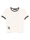Ralph Lauren Logo-jacquard T-shirt In Neutrals