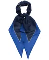 Ralph Lauren Logo Large Diamond Scarf In Blue