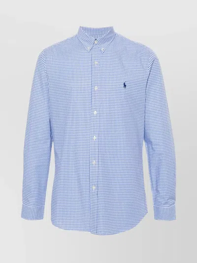 Ralph Lauren Logo Long Sleeve Shirt In Blue
