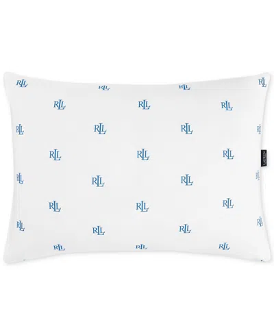 RALPH LAUREN LOGO MEDIUM DENSITY 2-PACK DOWN ALTERNATIVE PILLOW, STANDARD/QUEEN