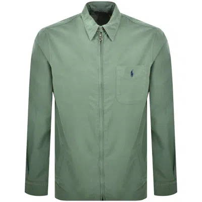 Ralph Lauren Logo Overshirt Green