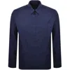 Ralph Lauren Logo Overshirt Navy In Blue