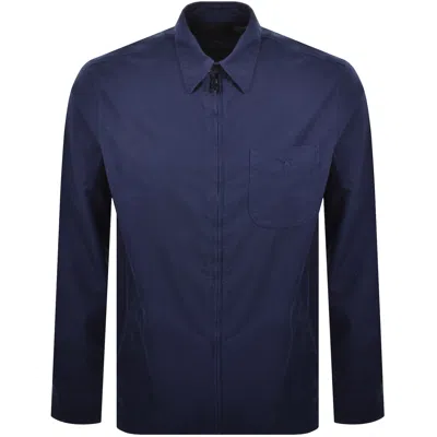 Ralph Lauren Logo Overshirt Navy In Blue