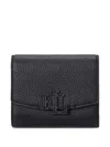 Ralph Lauren Logo-patch Leather Wallet In Blue