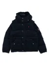 Polo Ralph Lauren Logo-patch Padded Jacket In 蓝色
