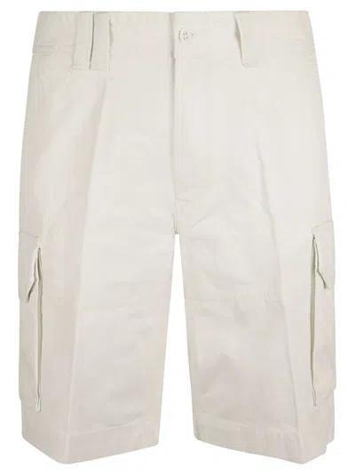 Ralph Lauren Logo Patched Cargo Shorts In Deckwash