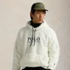 Polo Ralph Lauren Logo Pile Fleece Hoodie In Nevis