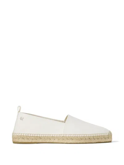 Ralph Lauren Logo-plaque Espadrille In White