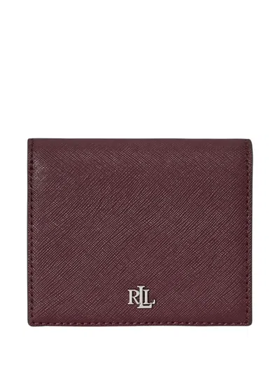 RALPH LAUREN LOGO-PLAQUE LEATHER WALLET