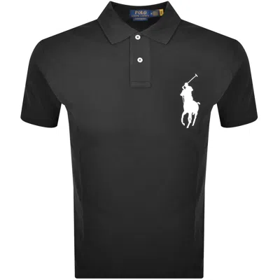 Ralph Lauren Logo Polo T Shirt Black