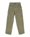Polo Ralph Lauren Logo-print Cotton Cargo Trousers In Gray